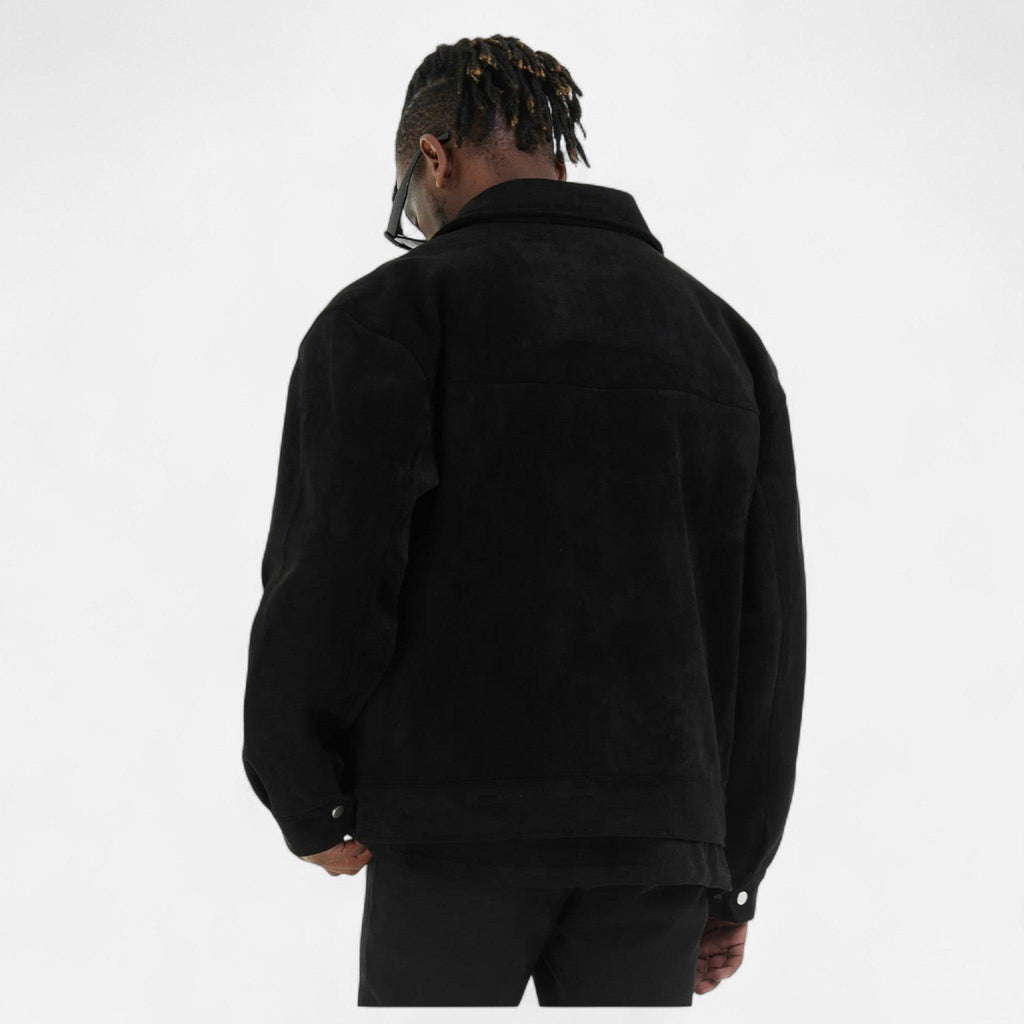 Men's Loose-Fit Suede Jacket | Casual Wear | Soft Material | Versatile Outerwear for Everyday Style