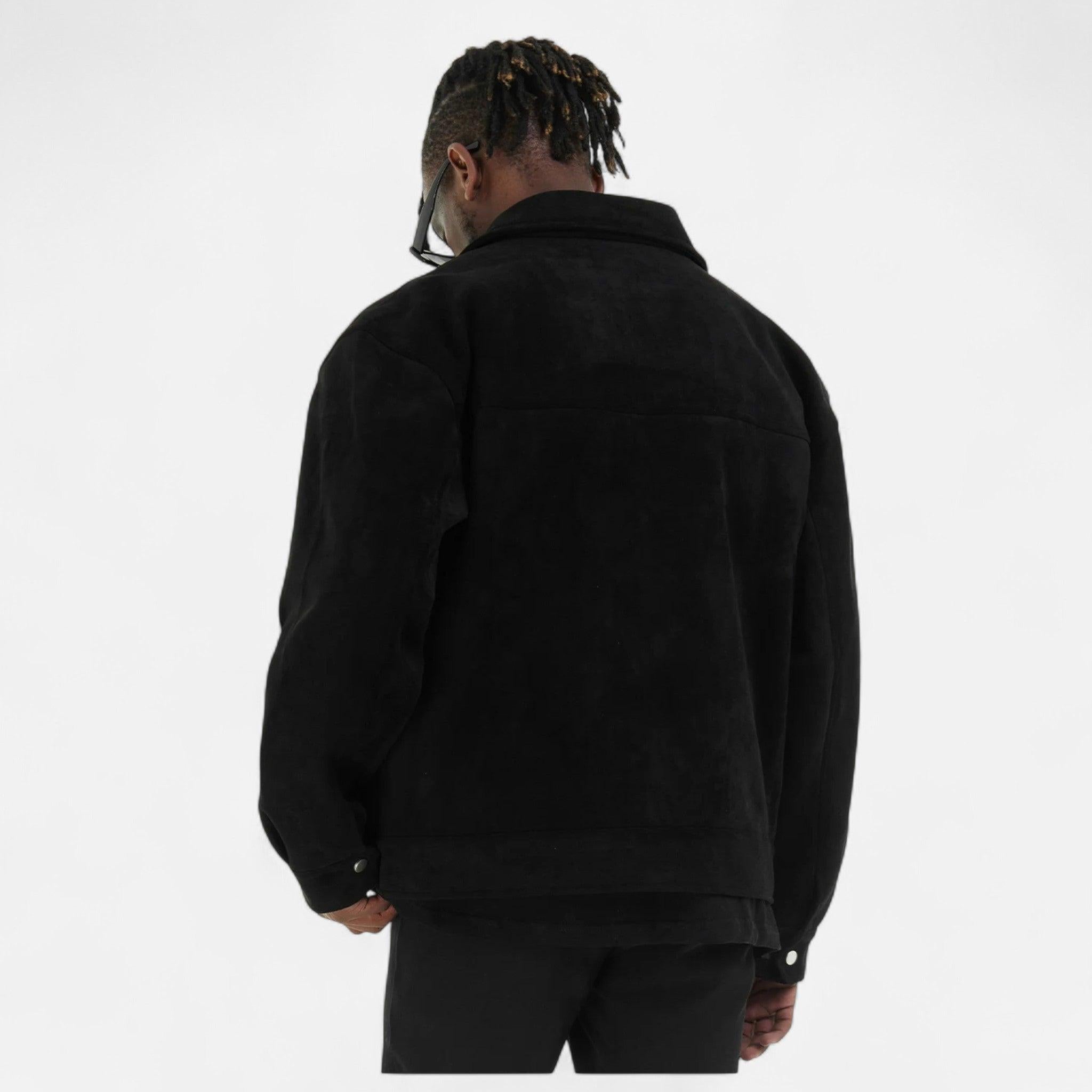 Men's Loose-Fit Suede Jacket | Casual Wear | Soft Material | Versatile Outerwear for Everyday Style