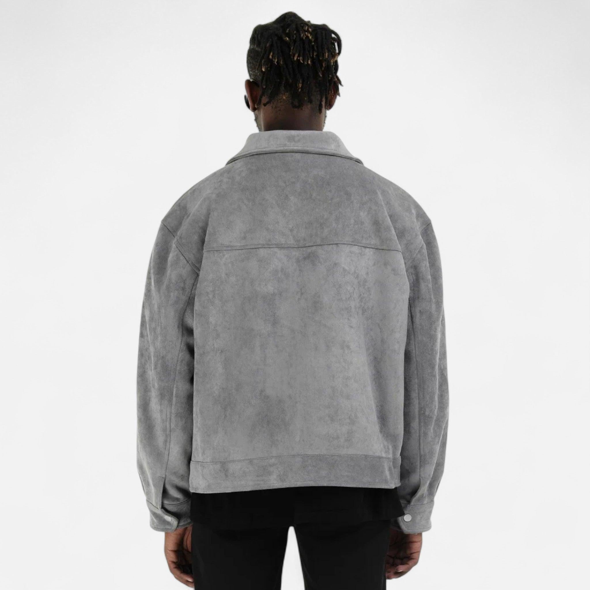 Men's Loose-Fit Suede Jacket | Casual Wear | Soft Material | Versatile Outerwear for Everyday Style