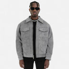 Men's Loose-Fit Suede Jacket | Casual Wear | Soft Material | Versatile Outerwear for Everyday Style