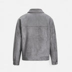 Men's Loose-Fit Suede Jacket | Casual Wear | Soft Material | Versatile Outerwear for Everyday Style