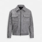 Men's Loose-Fit Suede Jacket | Casual Wear | Soft Material | Versatile Outerwear for Everyday Style