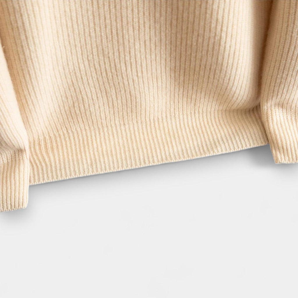 Men's Merino Wool Crew Neck Sweater - Raglan Sleeve Rib-Knit Jumper for Casual Wear