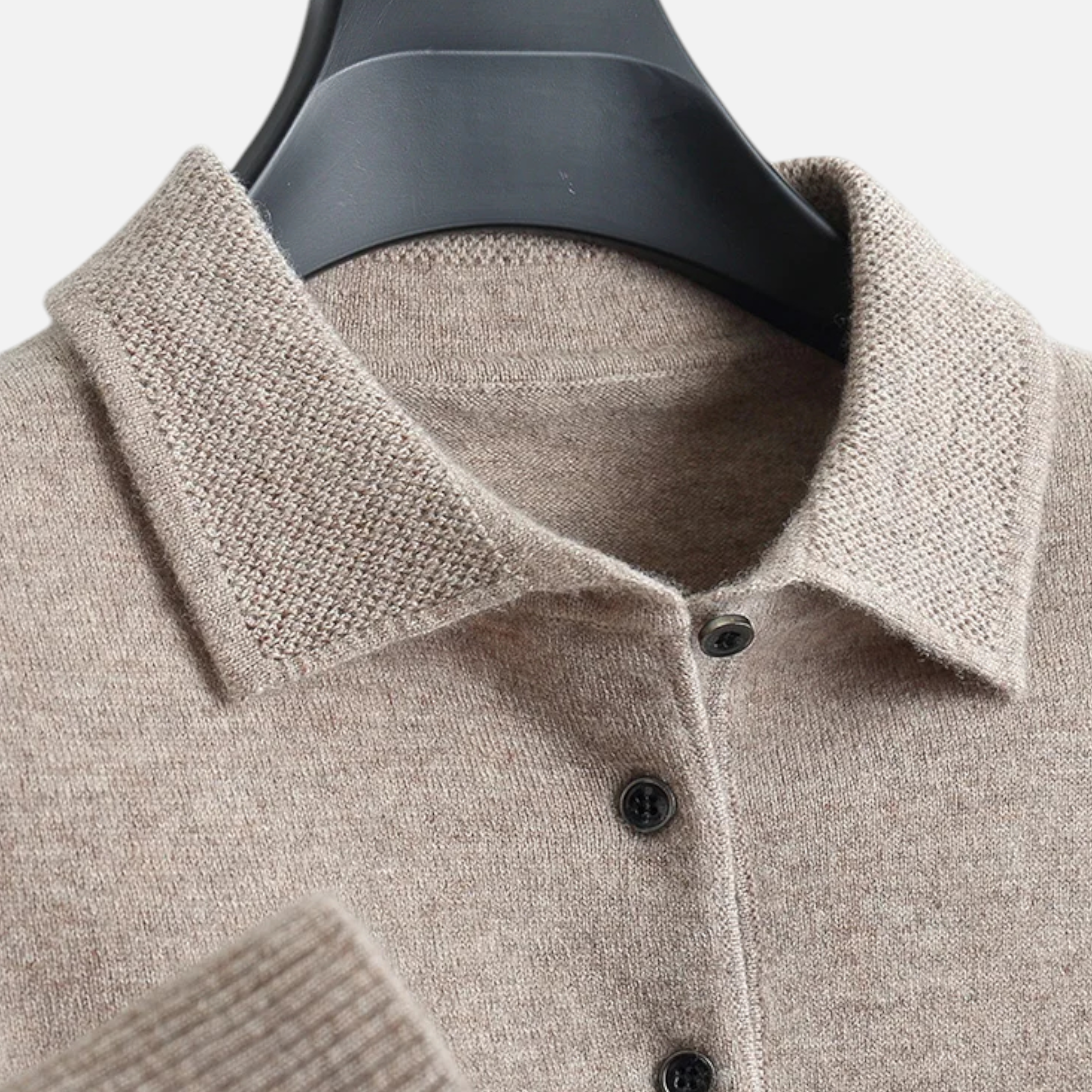 Men's Merino Wool Polo Sweater | Classic Fit | Casual Knitwear for Everyday Wear