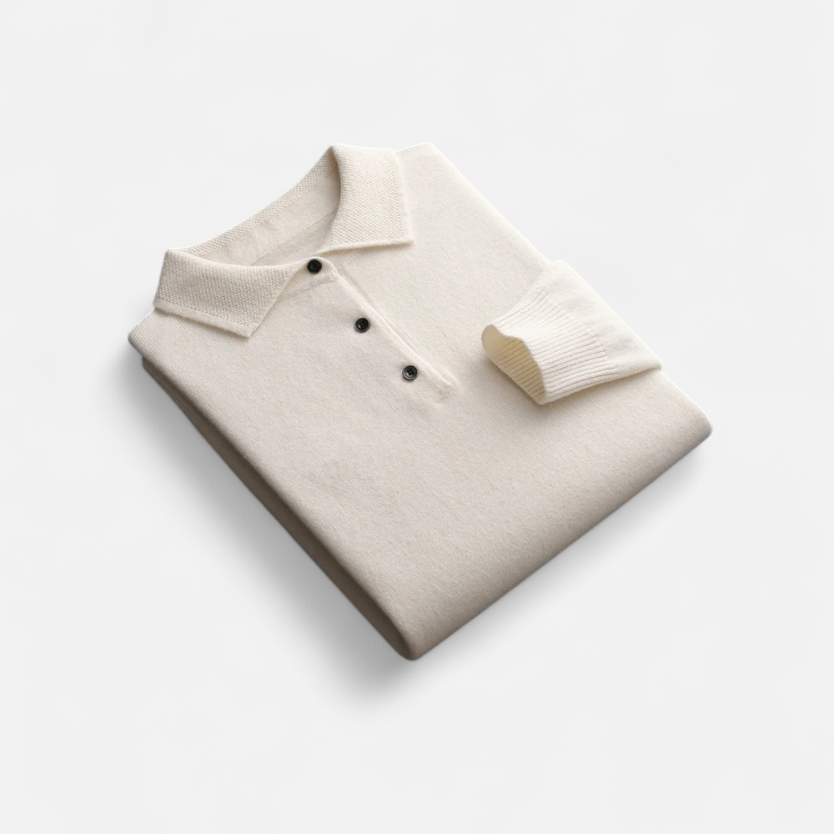 Men's Merino Wool Polo Sweater | Classic Fit | Casual Knitwear for Everyday Wear