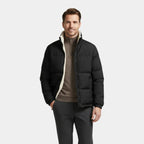 Men's Reversible Puffer Jacket - Sherpa Fleece & Padded Design for Winter Wear