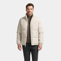 Men's Reversible Puffer Jacket - Sherpa Fleece & Padded Design for Winter Wear