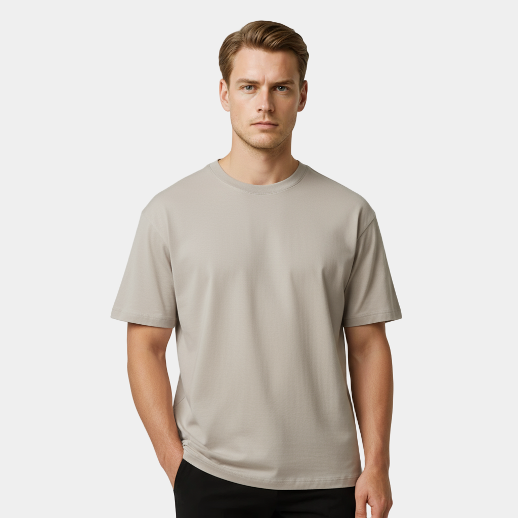 Men's Short Sleeve Crew Neck Essential T-Shirt - Soft Cotton Casual Wear for Everyday Use