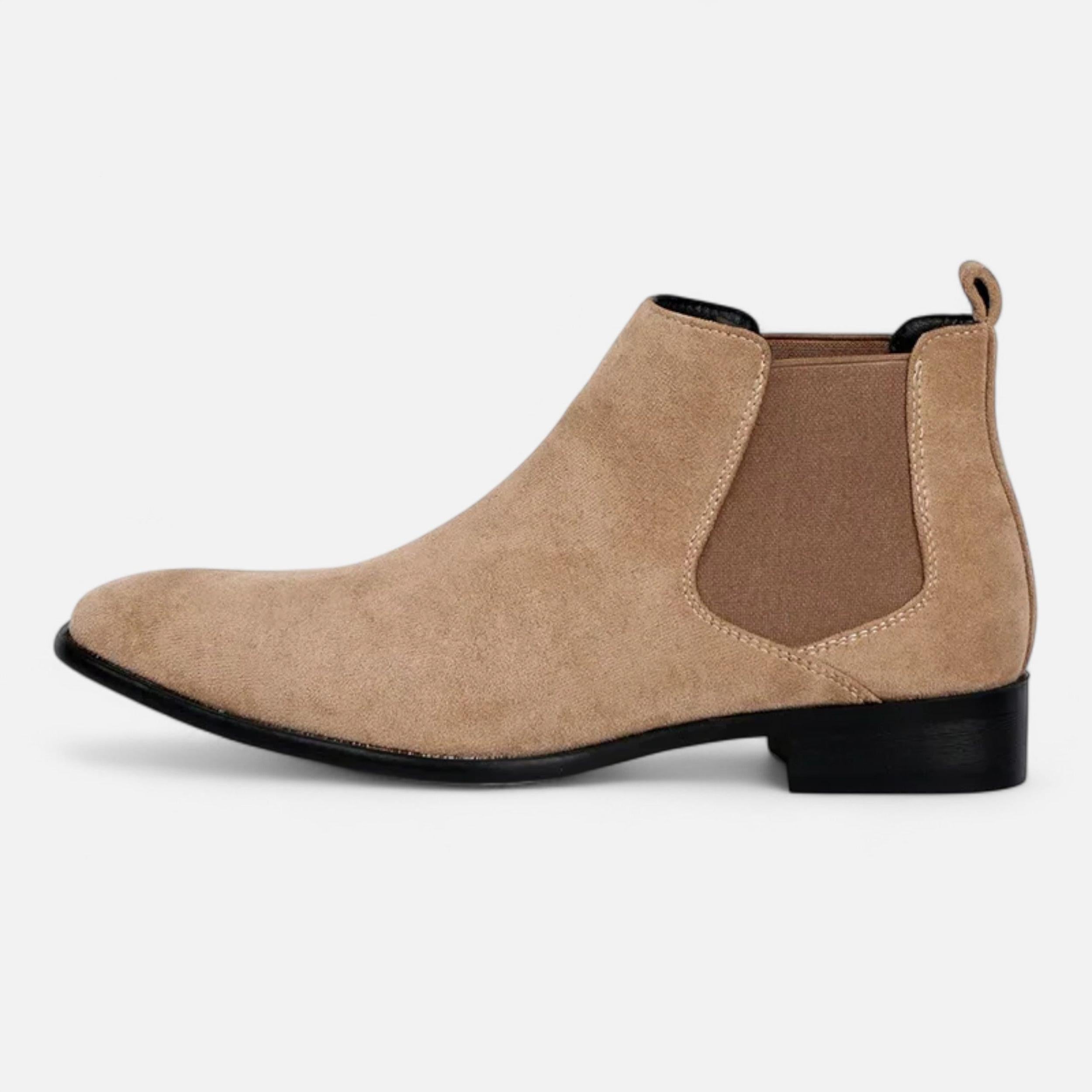 Men's Suede Square-Toe Chelsea Boots | Stylish Footwear for Casual and Formal Occasions