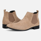 Men's Suede Square-Toe Chelsea Boots | Stylish Footwear for Casual and Formal Occasions