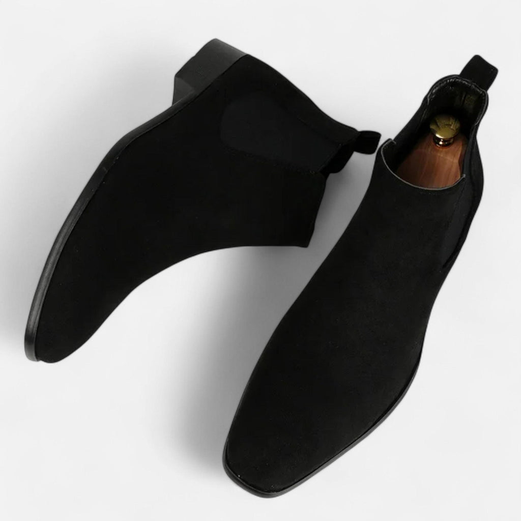 Men's Suede Square-Toe Chelsea Boots | Stylish Footwear for Casual and Formal Occasions