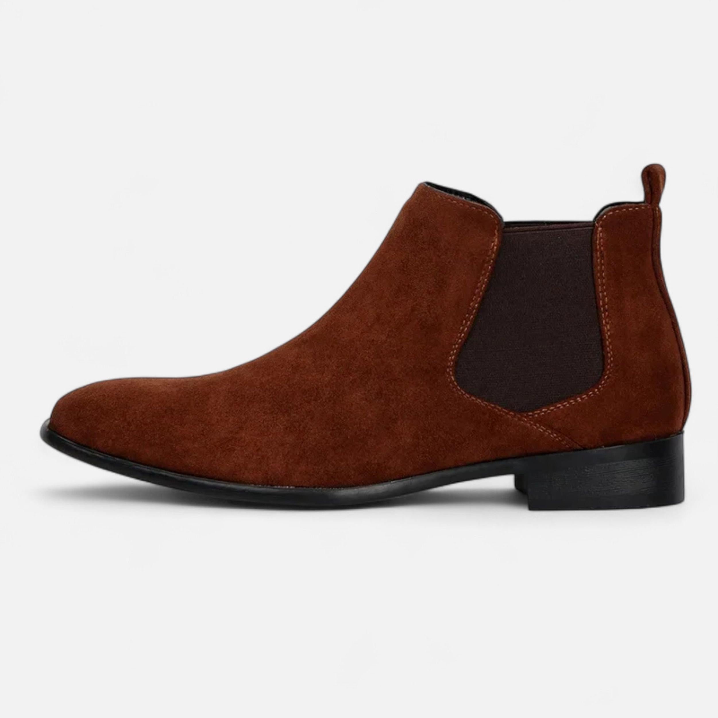 Men's Suede Square-Toe Chelsea Boots | Stylish Footwear for Casual and Formal Occasions
