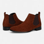 Men's Suede Square-Toe Chelsea Boots | Stylish Footwear for Casual and Formal Occasions