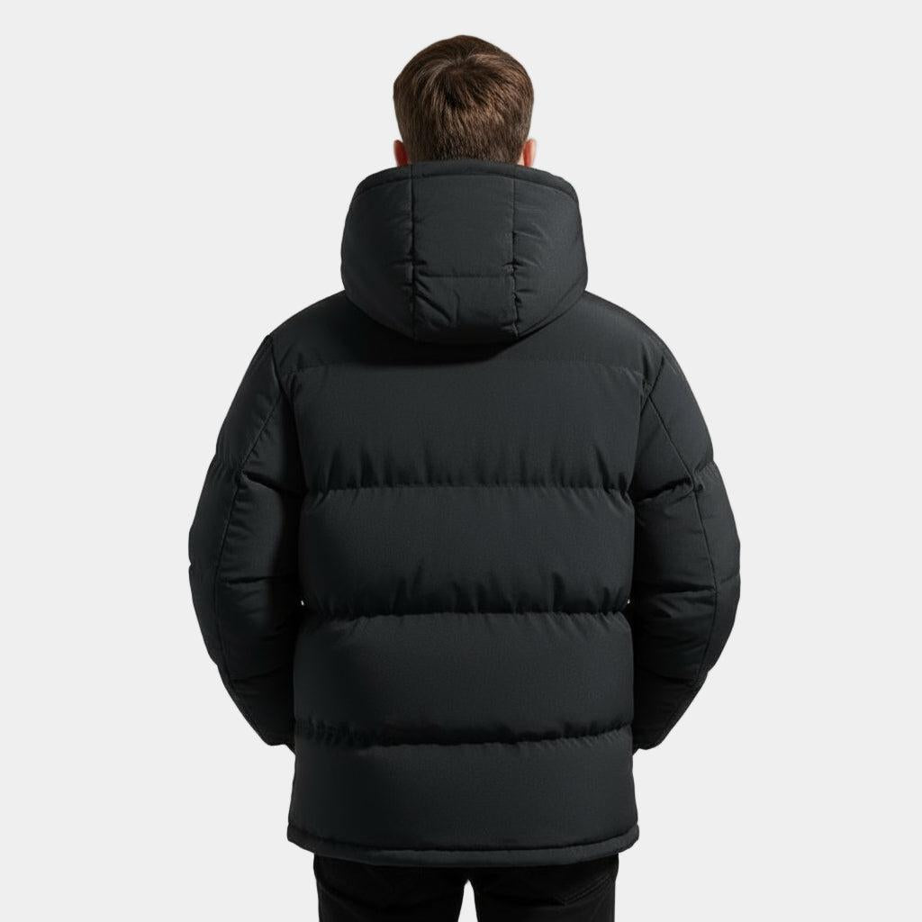 Men's Waterproof Performance Puffer Jacket - Insulated Winter Coat for Outdoor Activities