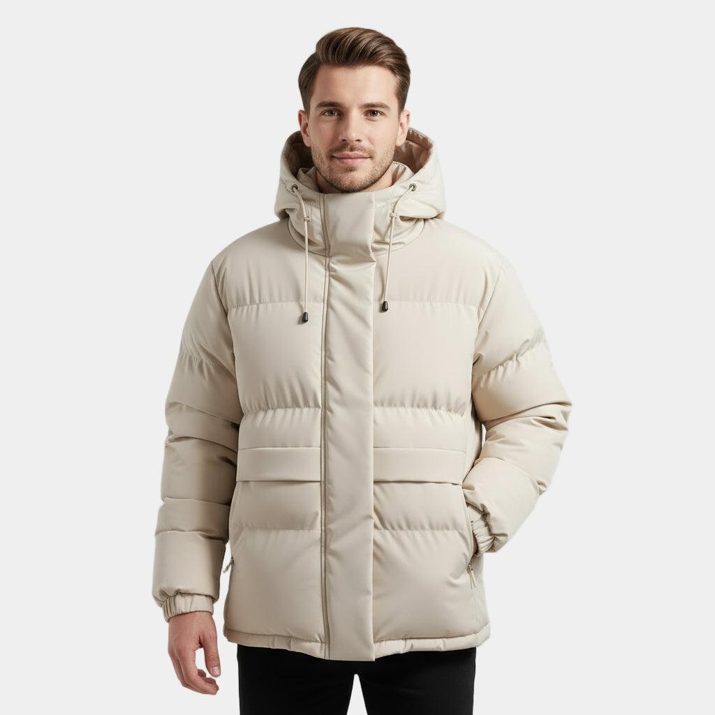 Men's Waterproof Performance Puffer Jacket - Insulated Winter Coat for Outdoor Activities