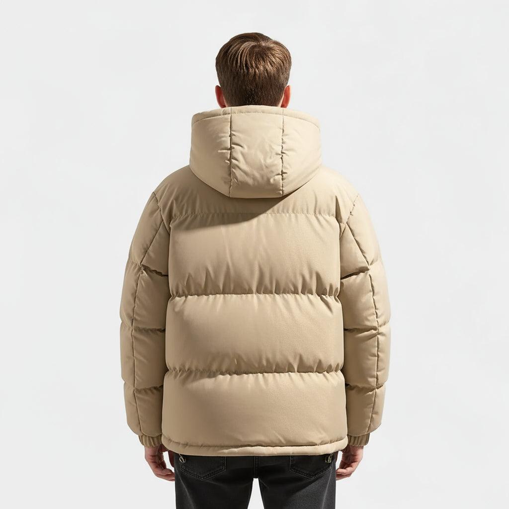 Men's Waterproof Performance Puffer Jacket - Insulated Winter Coat for Outdoor Activities