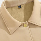 Men's Waterproof Twill Harrington Jacket with Fleece Lining for Casual Wear and Outdoor Activities