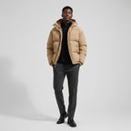 Men's Waterproof Windproof Down Puffer Jacket for Winter Outdoor Activities