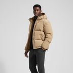 Men's Waterproof Windproof Down Puffer Jacket for Winter Outdoor Activities