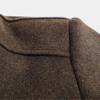 Men's Wool-Blend Stand-Collar Coat with Removable Padded Vest for Versatile Cold Weather Wear