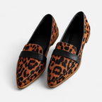 Retro Pointed-Toe Loafers for Women | Stylish Faux Leather Slip-On Shoes for Casual and Formal Wear