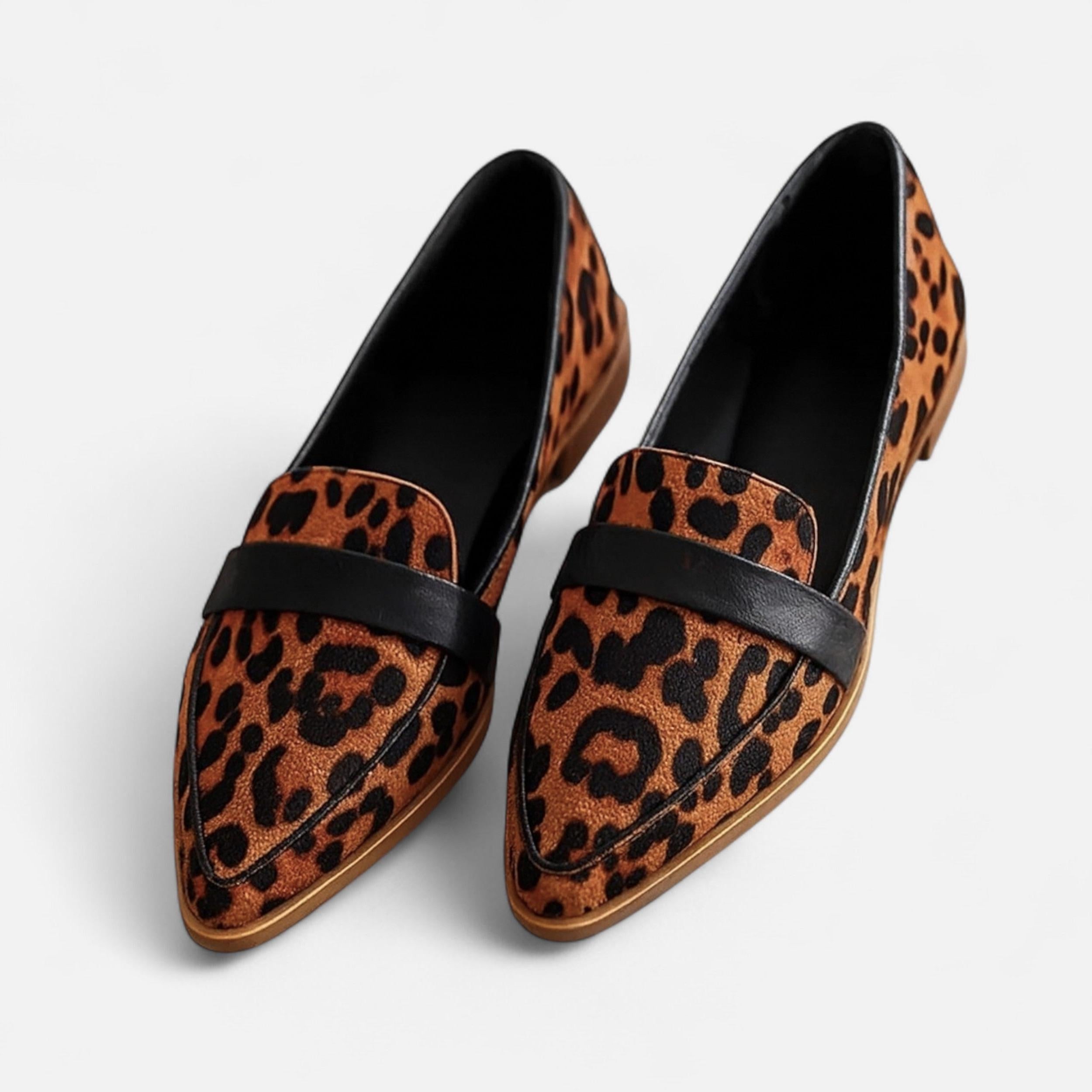 Retro Pointed-Toe Loafers for Women | Stylish Faux Leather Slip-On Shoes for Casual and Formal Wear