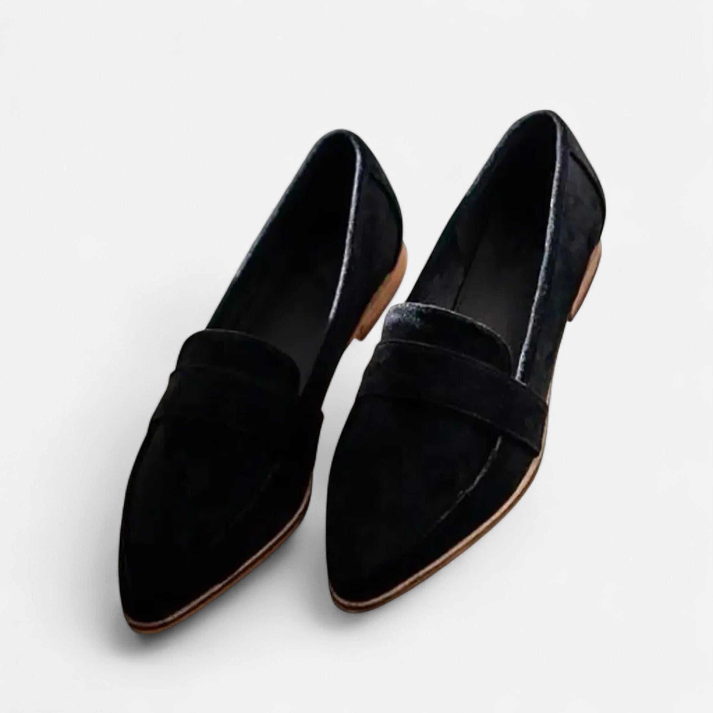 Retro Pointed-Toe Loafers for Women | Stylish Faux Leather Slip-On Shoes for Casual and Formal Wear
