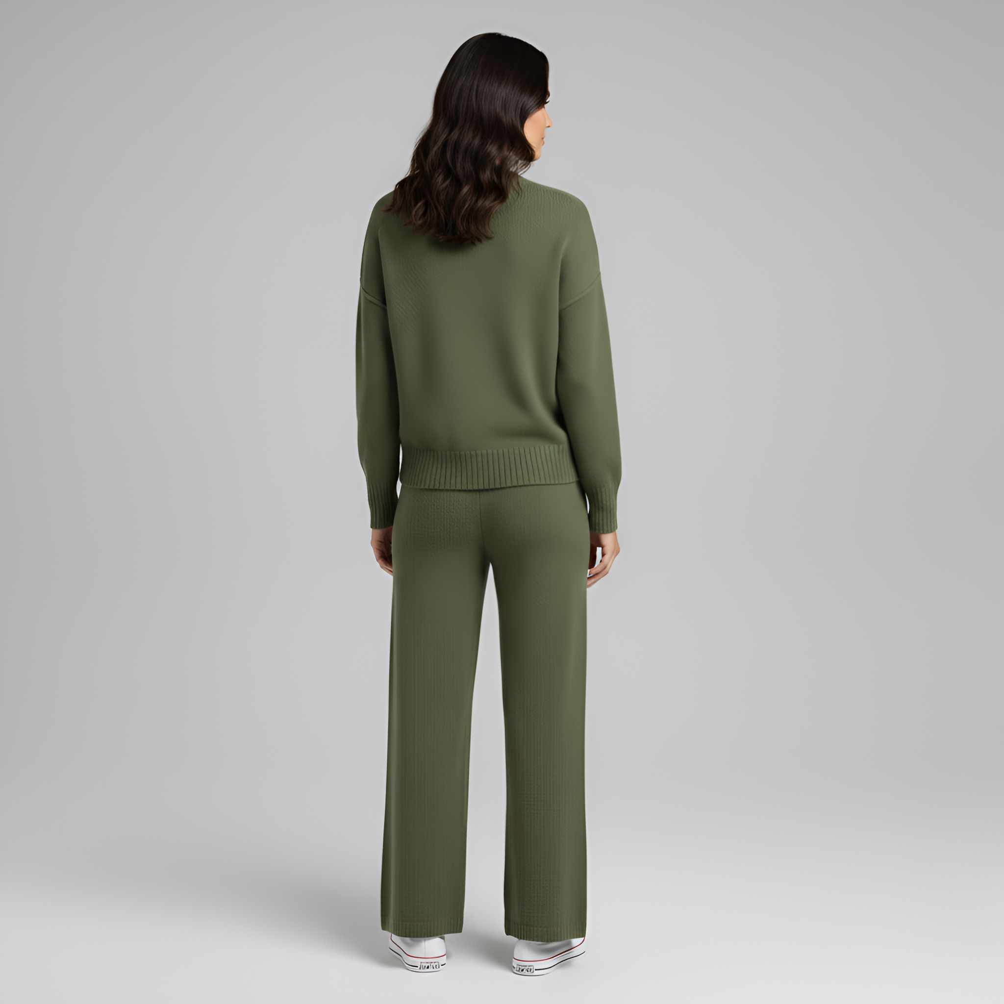 Soft Knit Women's Loungewear Set - Comfortable Casual Home Outfit