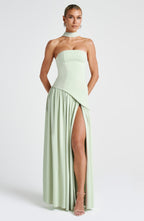 Strapless Lightweight Maxi Dress - Summer Casual Wear for Events and Outings