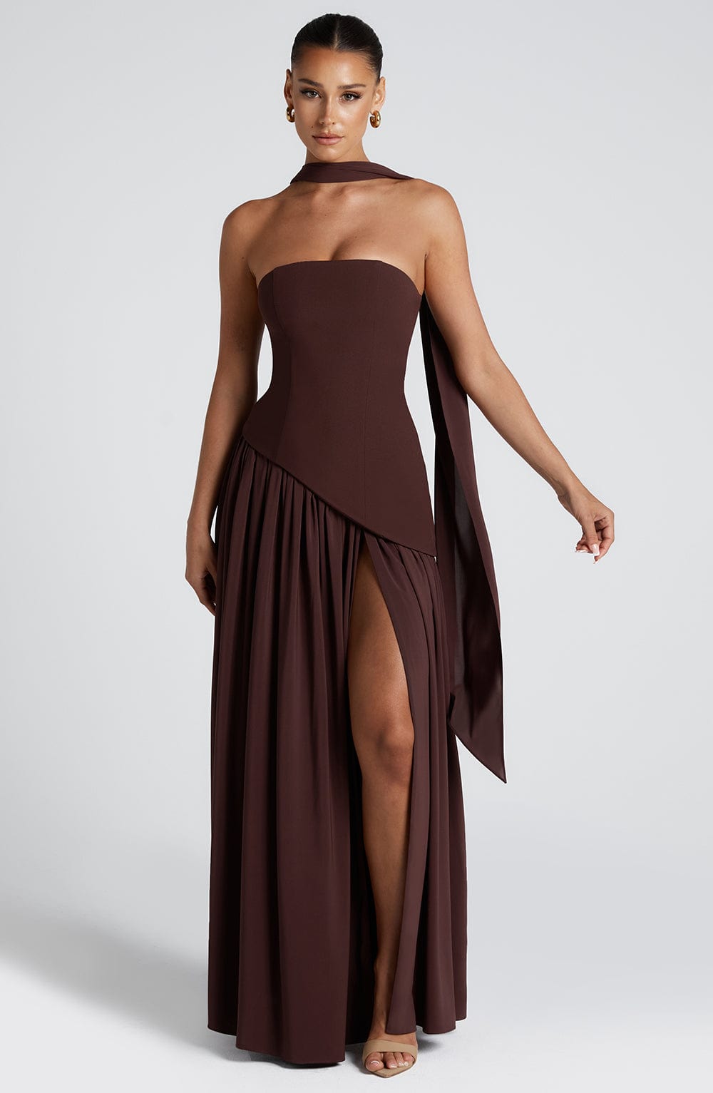 Strapless Lightweight Maxi Dress - Summer Casual Wear for Events and Outings