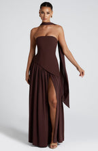 Strapless Lightweight Maxi Dress - Summer Casual Wear for Events and Outings