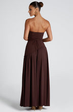 Strapless Lightweight Maxi Dress - Summer Casual Wear for Events and Outings