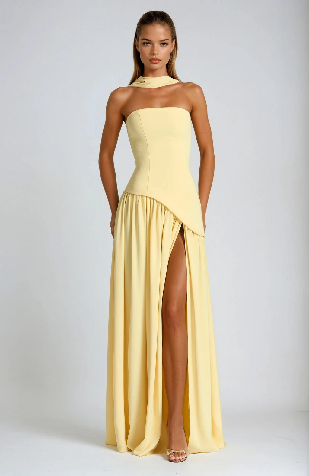 Strapless Lightweight Maxi Dress - Summer Casual Wear for Events and Outings