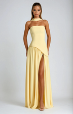 Strapless Lightweight Maxi Dress - Summer Casual Wear for Events and Outings