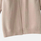 Thick Knit V-Neck Cardigan for Women - Warm Autumn Layering Sweater in Cozy Fabric