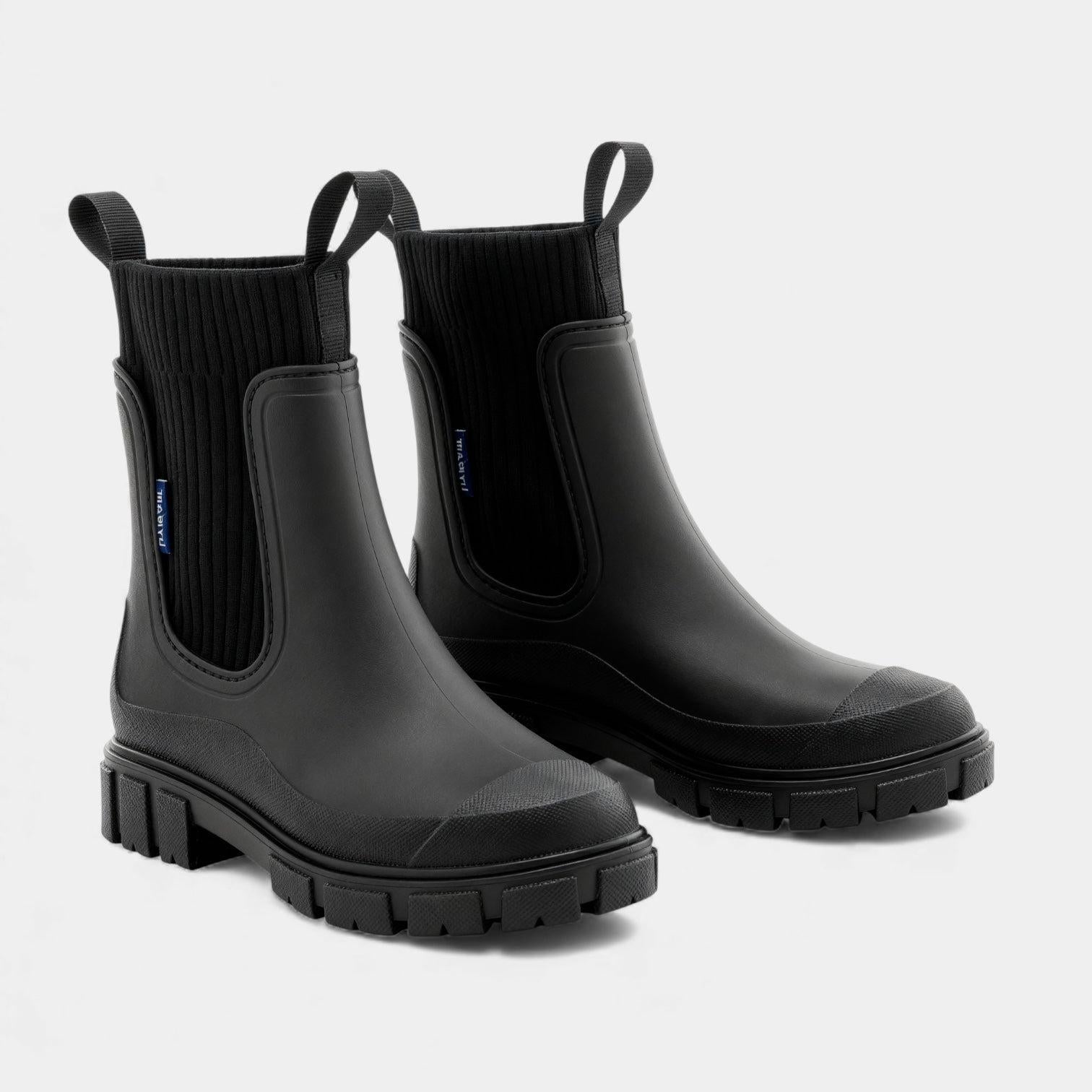 Waterproof Slip-On Chelsea Boots for Women - Durable, Stylish Footwear for Rainy Days and Casual Outings
