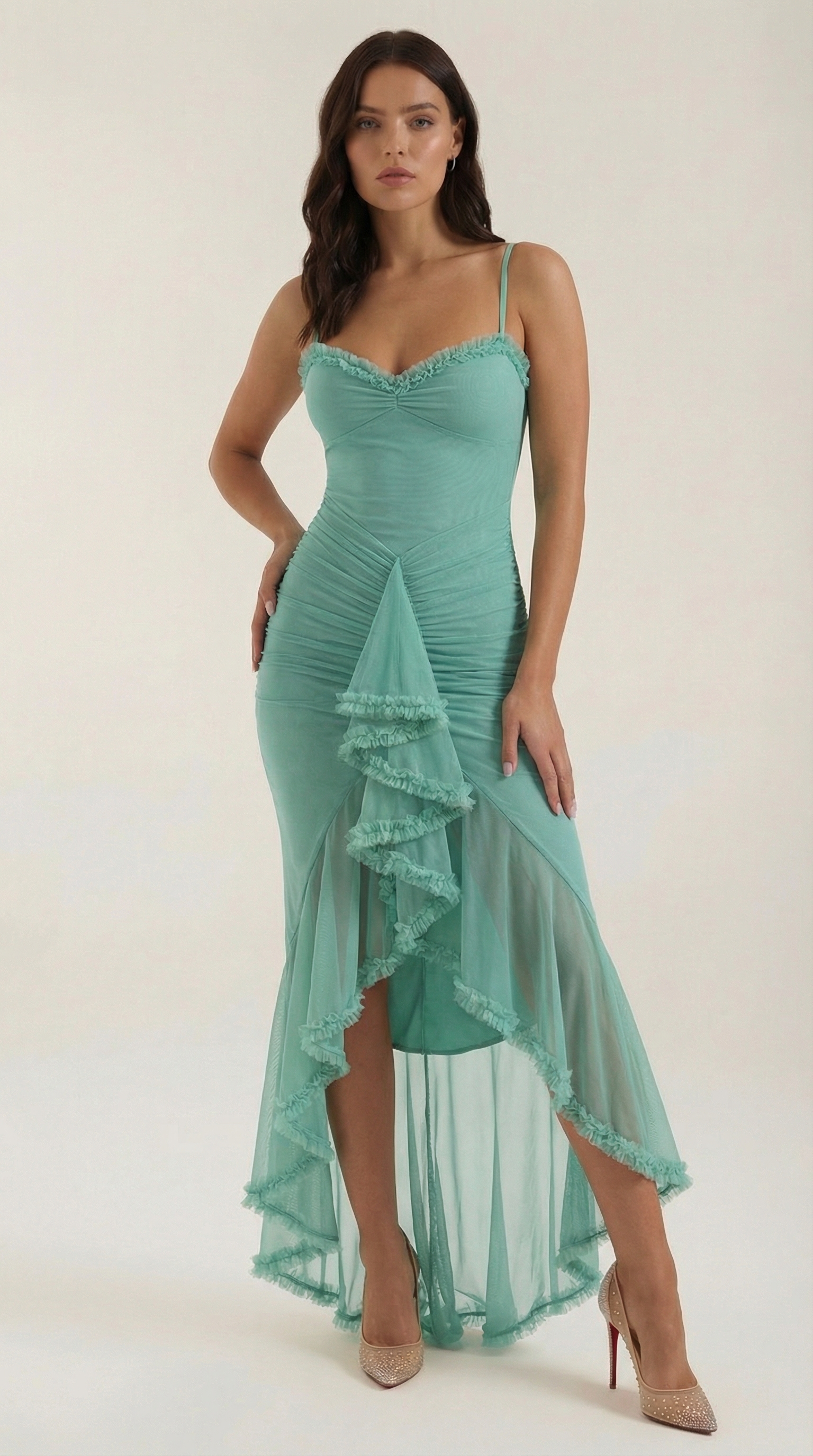 Wisteria Floral Maxi Dress in Lightweight Fabric for Summer Events and Gatherings