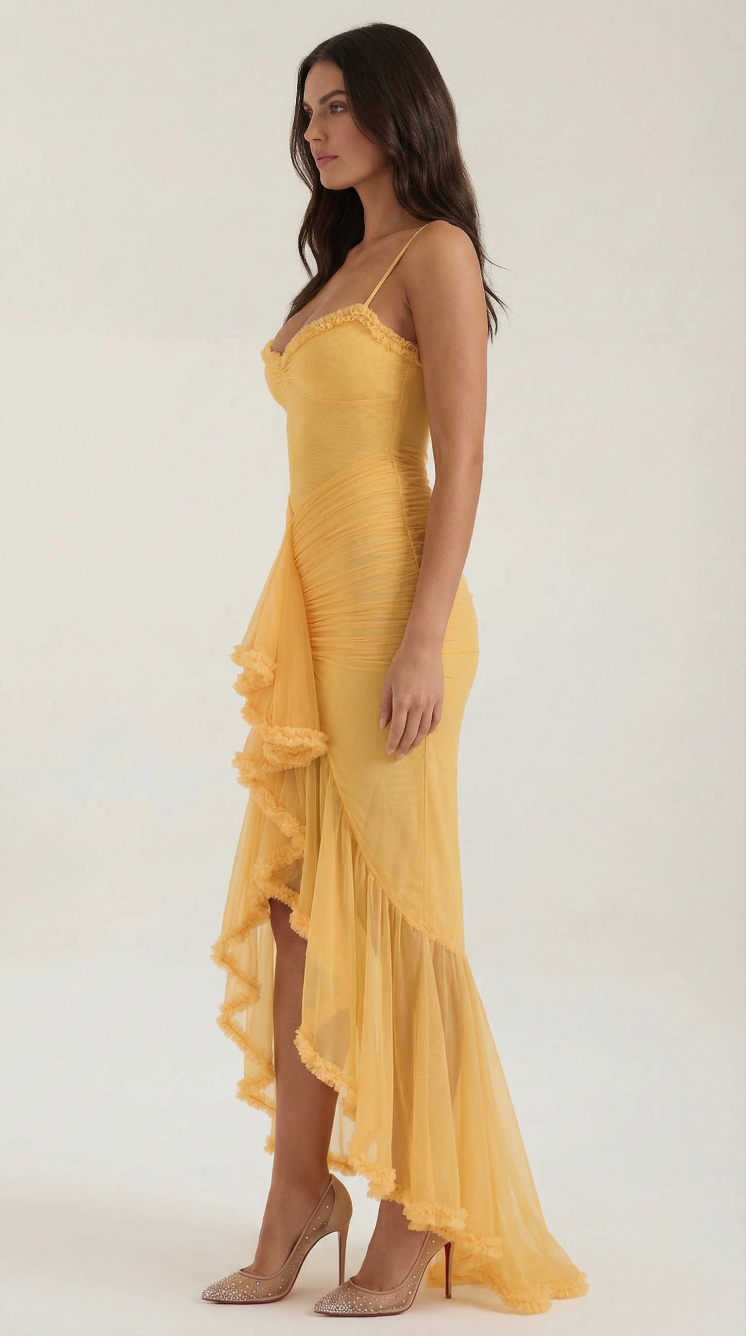 Wisteria Floral Maxi Dress in Lightweight Fabric for Summer Events and Gatherings