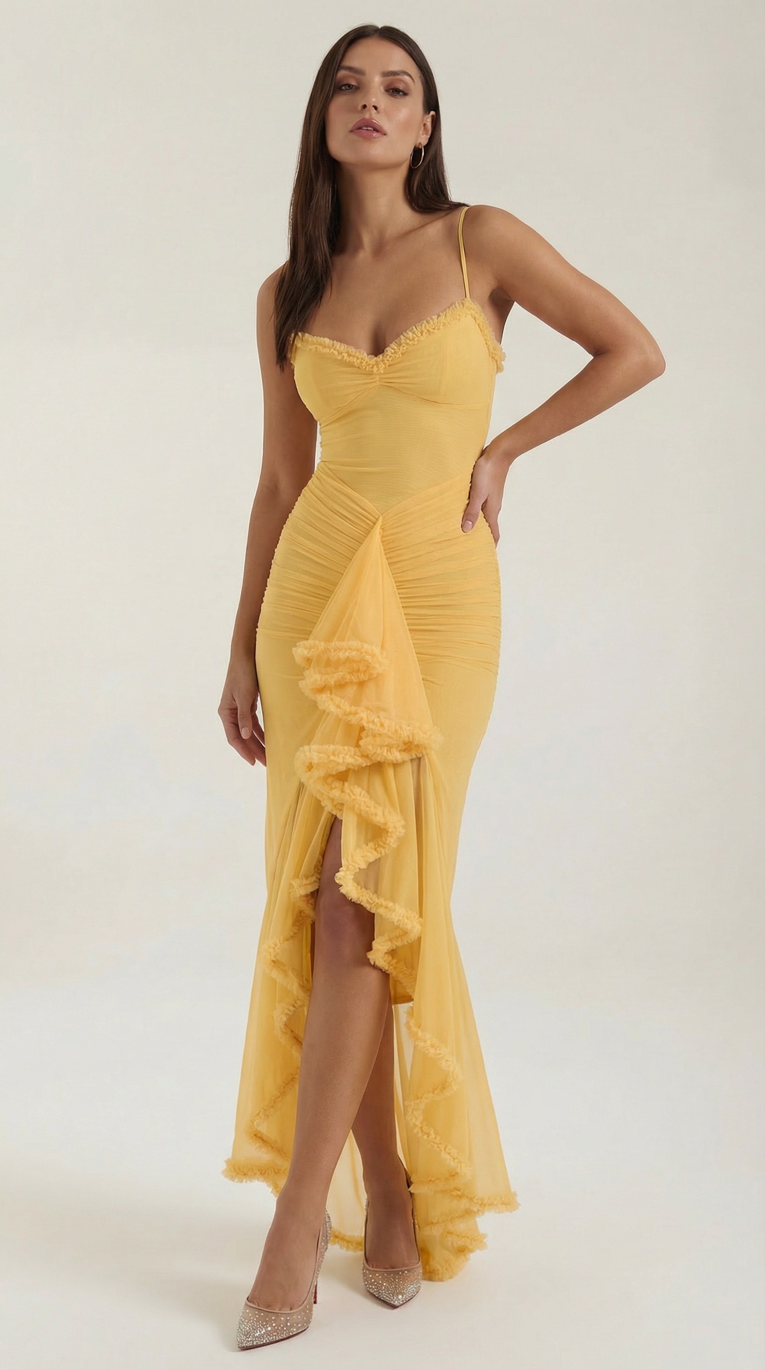 Wisteria Floral Maxi Dress in Lightweight Fabric for Summer Events and Gatherings