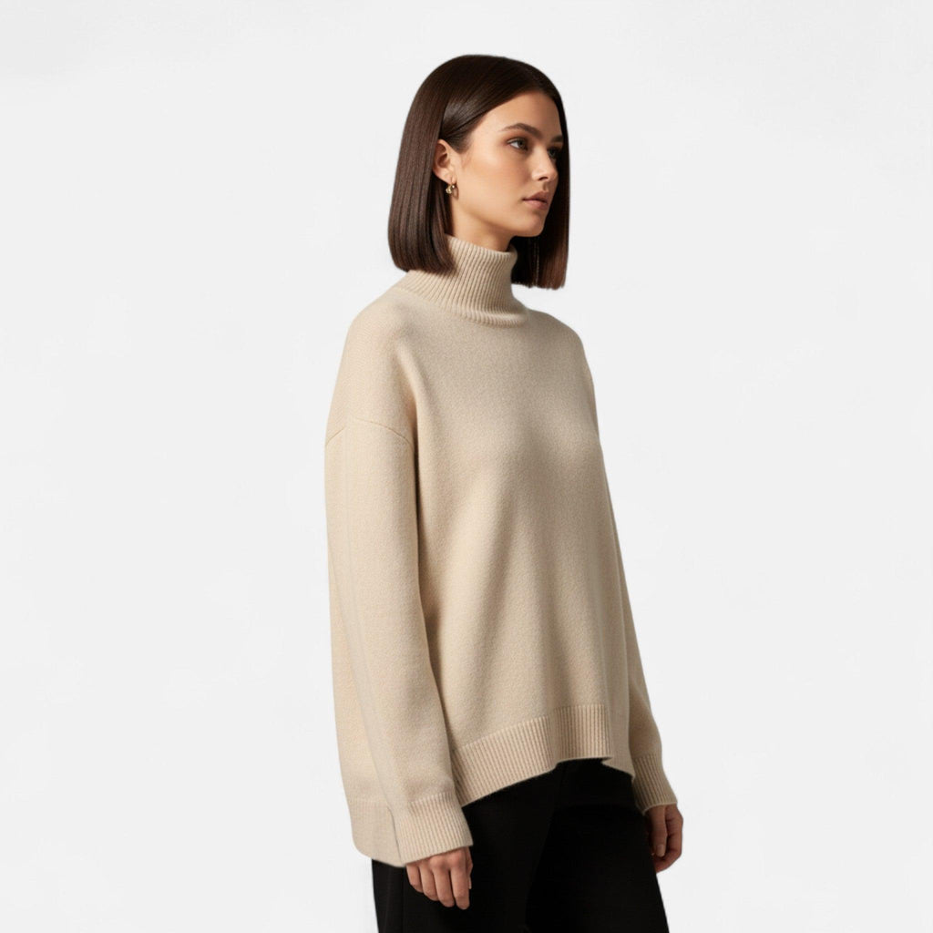 Women's Cashmere Turtleneck Sweater | Soft, Warm Knit | Ideal for Layering or Casual Wear