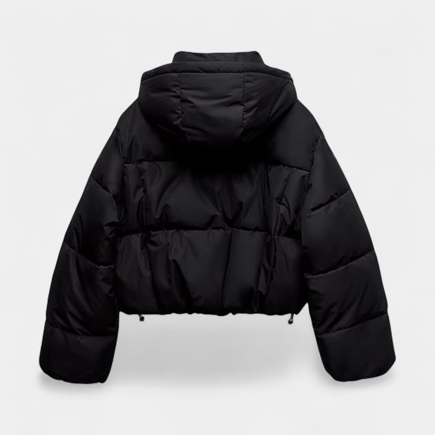 Women's Hooded Short Puffer Jacket - Lightweight Insulated Outerwear for Cold Weather - Perfect for Casual Wear