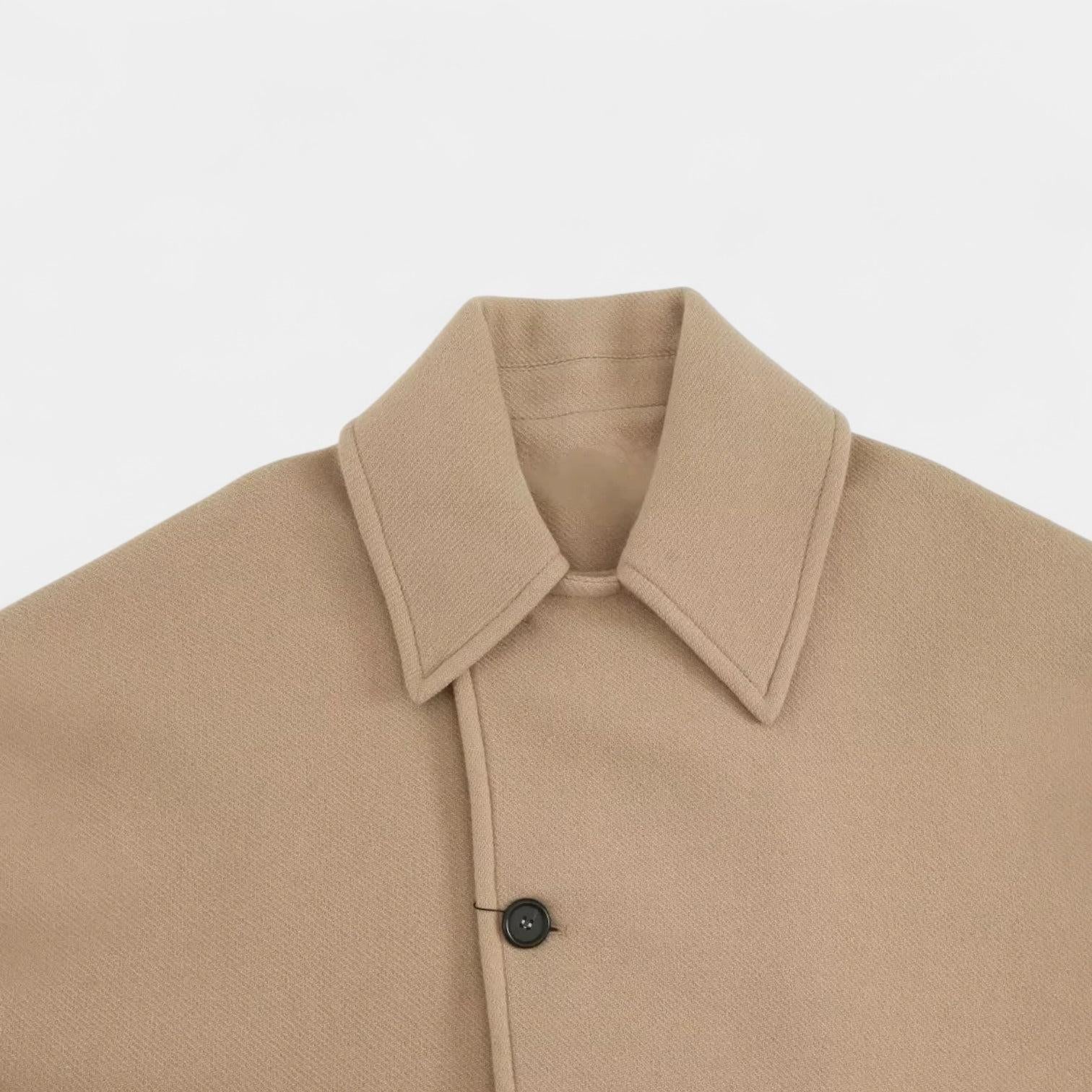 Wool-Blend Women's Soft Coat for Casual Wear - Warm and Stylish Outerwear