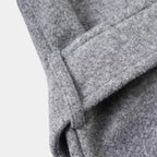 Wool Knee-Length Coat for Women with Belted Design - Stylish Outerwear for Cold Weather