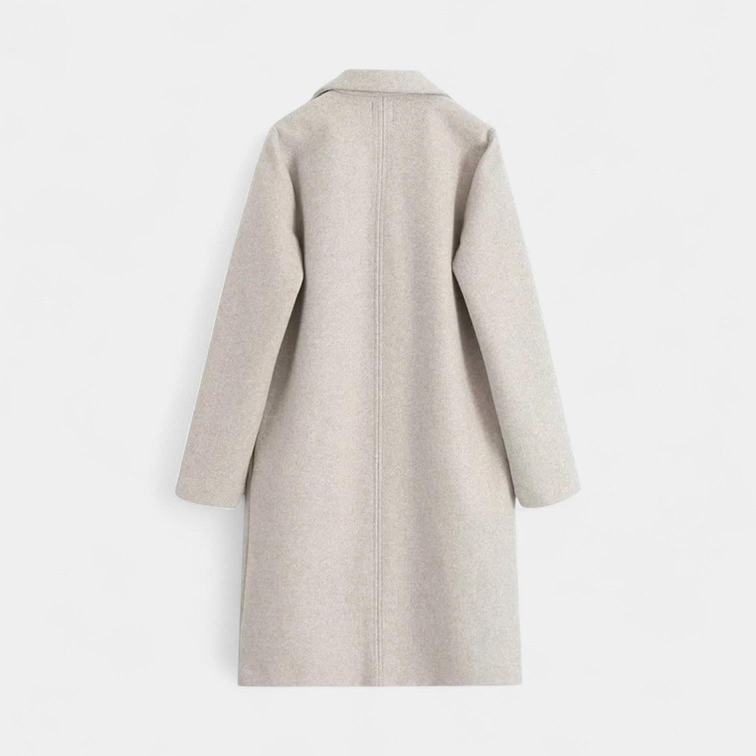 Wool Trench Coat for Women - Classy One Piece Design for Stylish Outerwear in Cold Weather