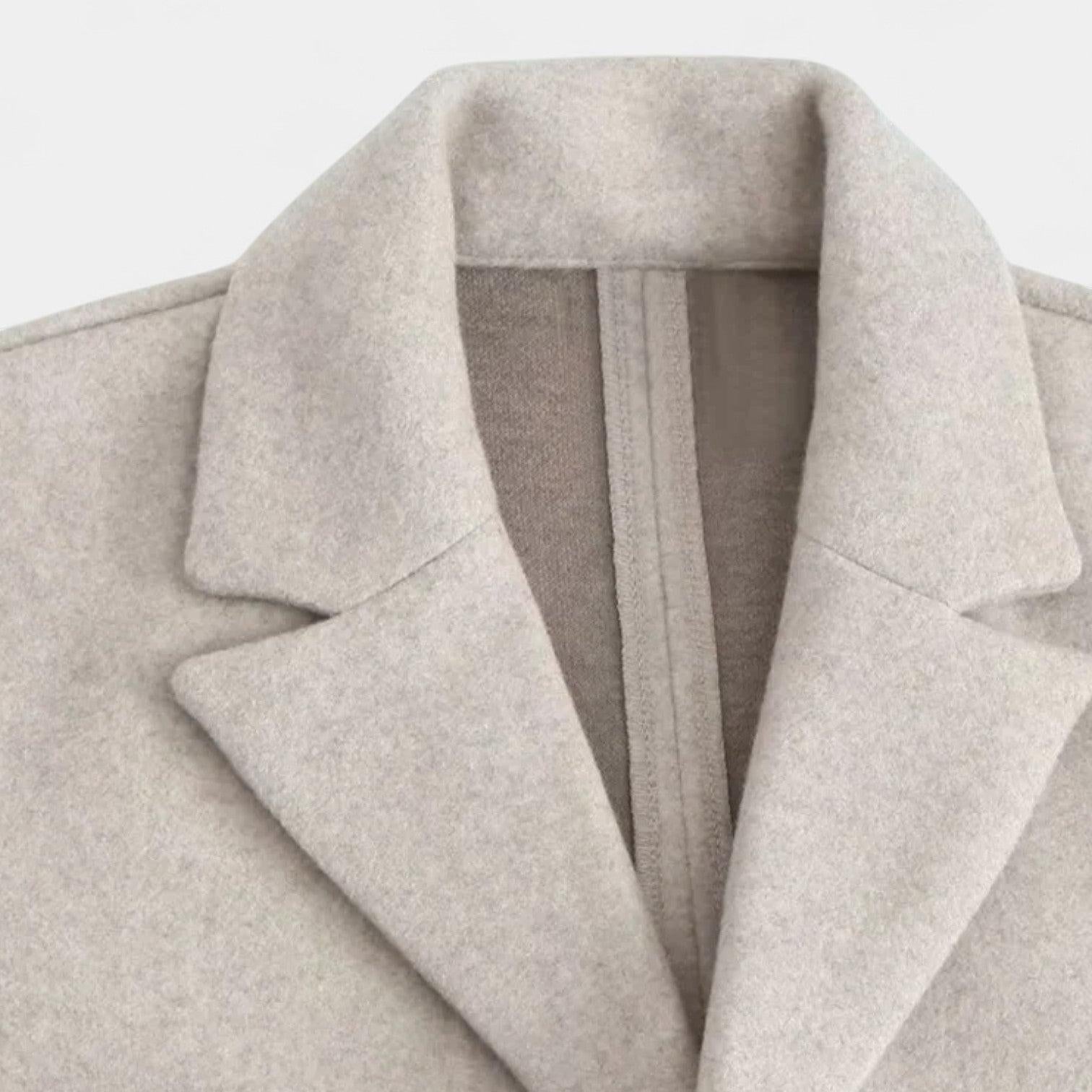 Wool Trench Coat for Women - Classy One Piece Design for Stylish Outerwear in Cold Weather