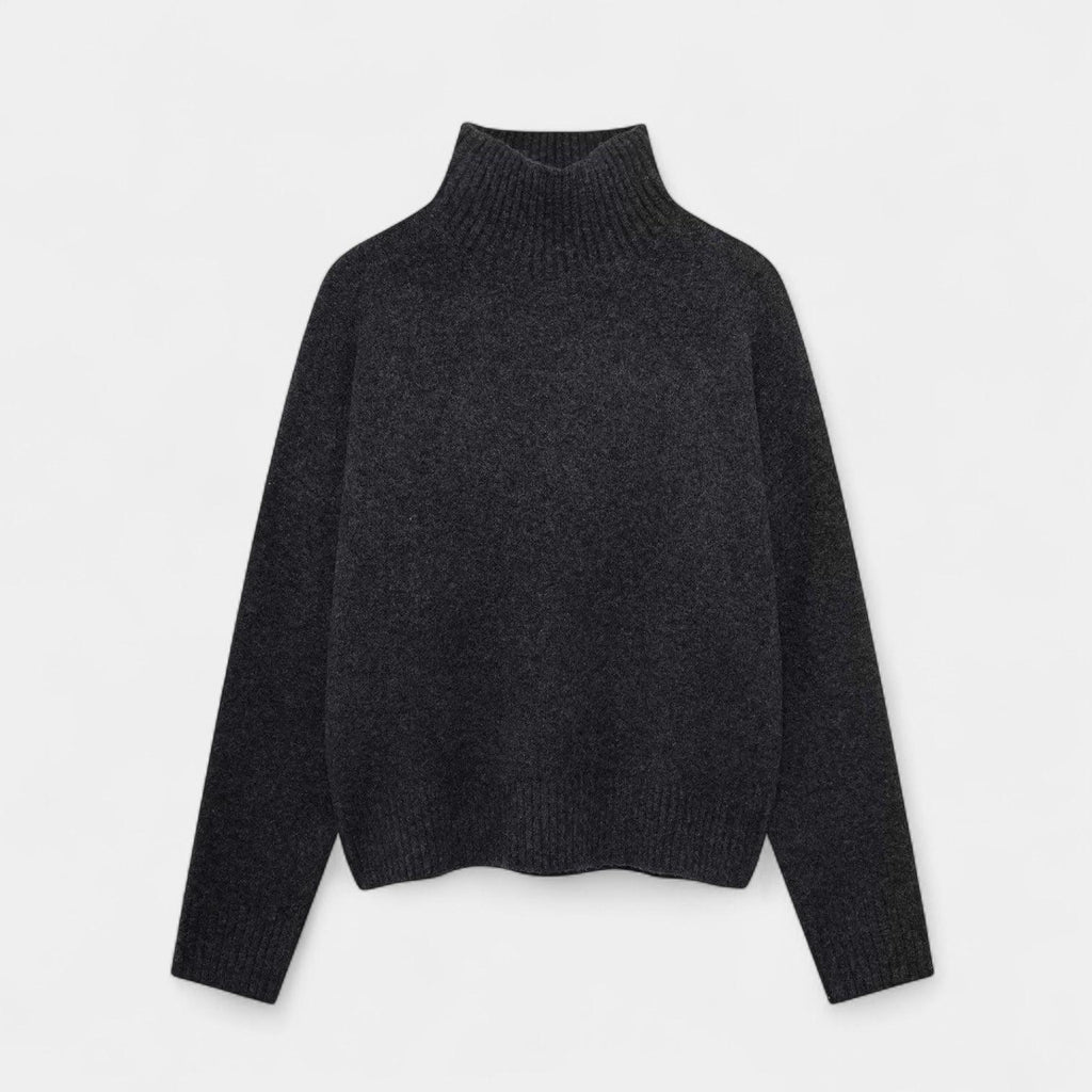 Wool Turtleneck Jumper for Women - Soft Knit Sweater for Casual Wear and Layering