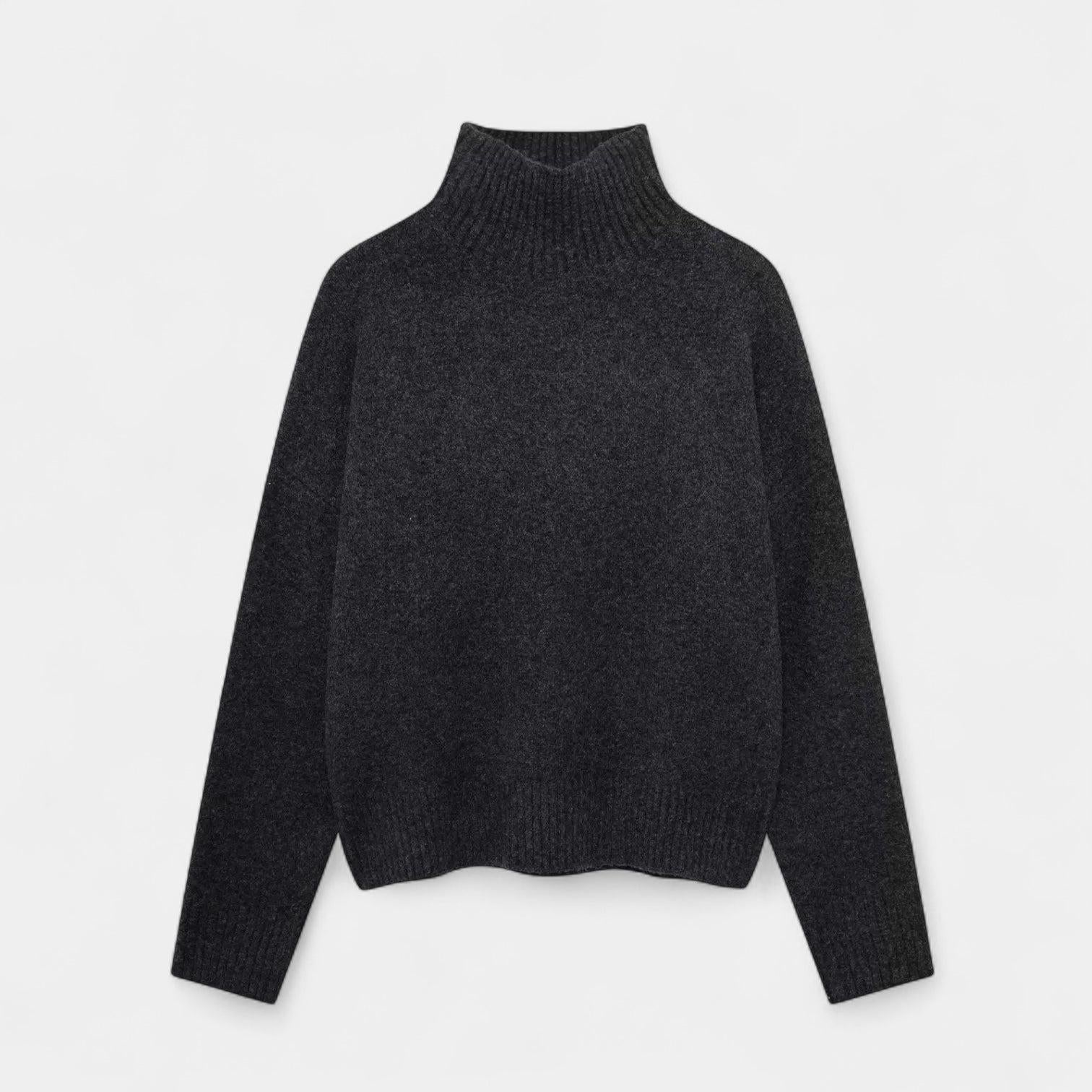 Wool Turtleneck Jumper for Women - Soft Knit Sweater for Casual Wear and Layering