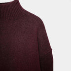 Wool Turtleneck Jumper for Women - Soft Knit Sweater for Casual Wear and Layering