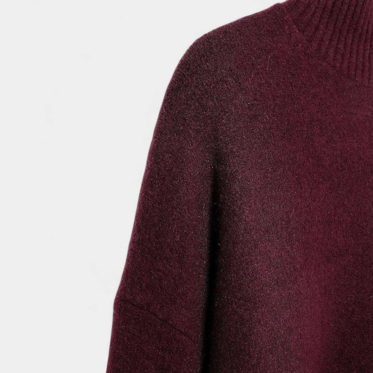 Wool Turtleneck Jumper for Women - Soft Knit Sweater for Casual Wear and Layering